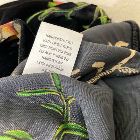 Daniel Rainn Women M Velour Boho Open Front Cardigan Kimono Topper Fringe gypsy - Picture 6 of 9